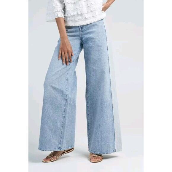 Daily Blue Easy Wide Leg Jeans Womens Size 28 Light Denim Easy Pant Pacific - Picture 3 of 15